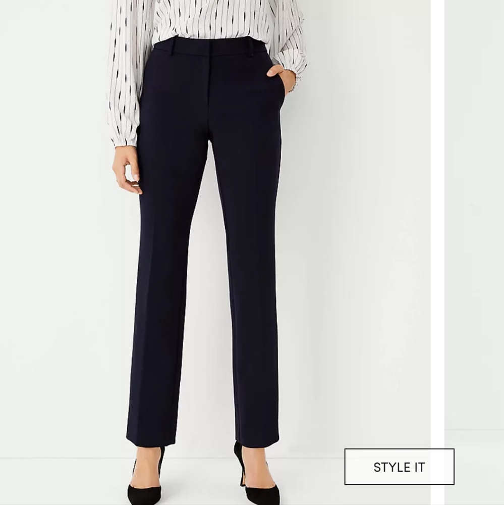 Ann Taylor Black Sophia Curvy Fit Pants